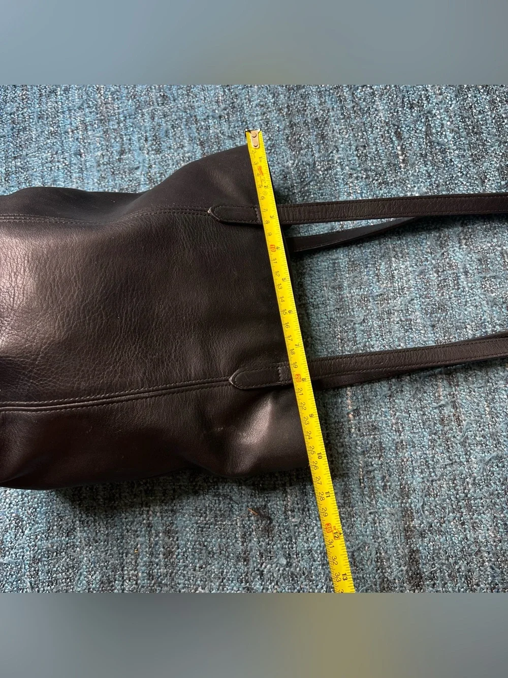 Vintage Coach Legacy Lunch Bucket Tote Shoulder Bag in Black Leather 9077